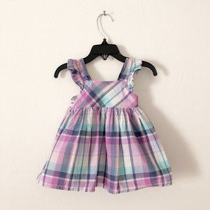 Baby B'gosh | Blue & Purple Plaid Dress